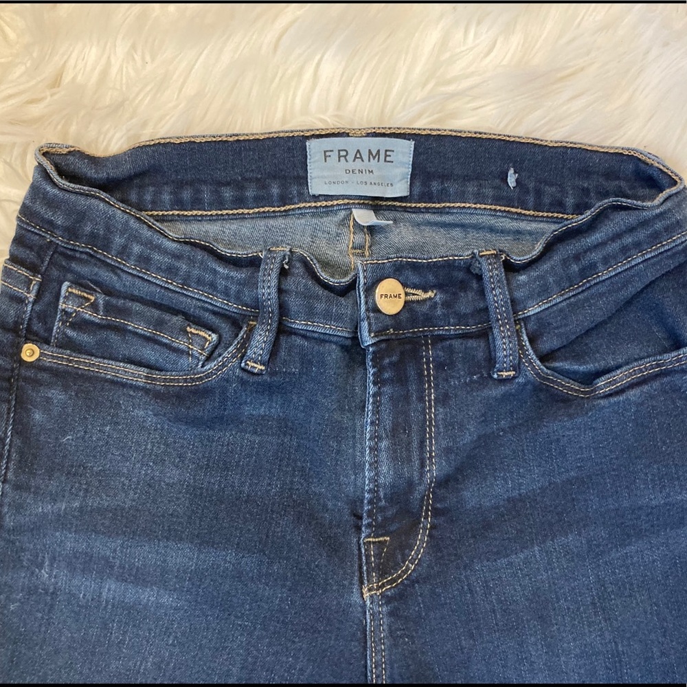 Frame High Rise Skinny Jeans - Picture 6 of 7